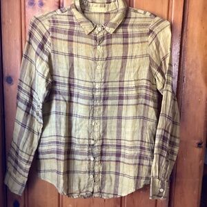 CP Shades New.mustard and brown plaid. Medium